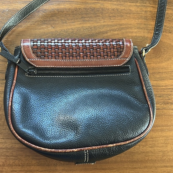 Vintage Bally Leather Crossbody Purse Bag Woven - Picture 4 of 8